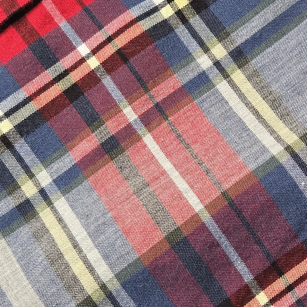 The Children's Place Red And Blue Plaid Casual Button Down Shirt 5T
